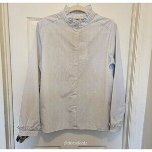Bonpoint Jadis Blouse Sky Blue Striped Women's Large